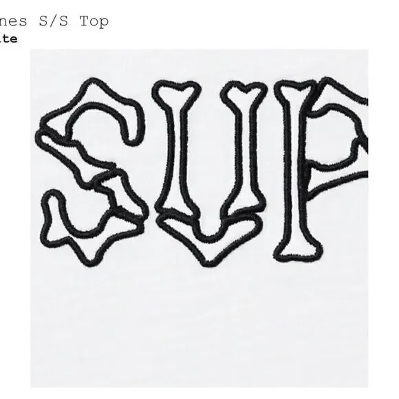 COPY - Bones S/S Top “white” - Picture 2 of 3